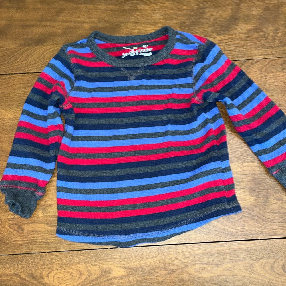 Jumping Beans Colorful Striped Long Sleeve Tee